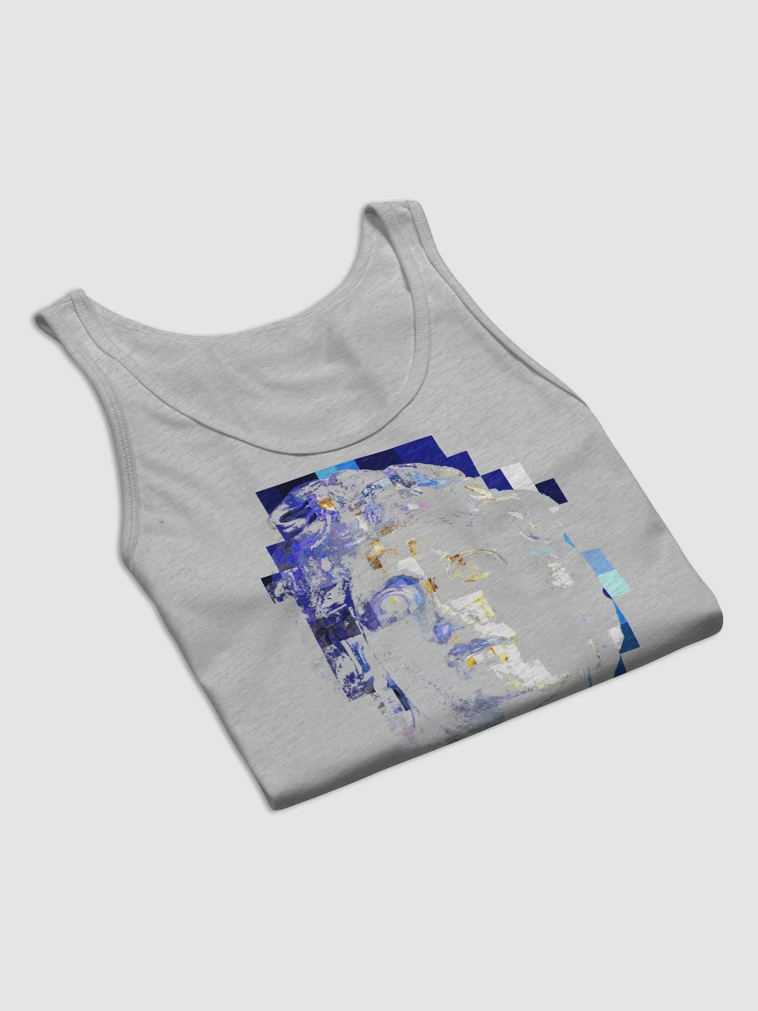 Macintosh Plus Glitched Helios Statue Tank Top DTG product image (5)