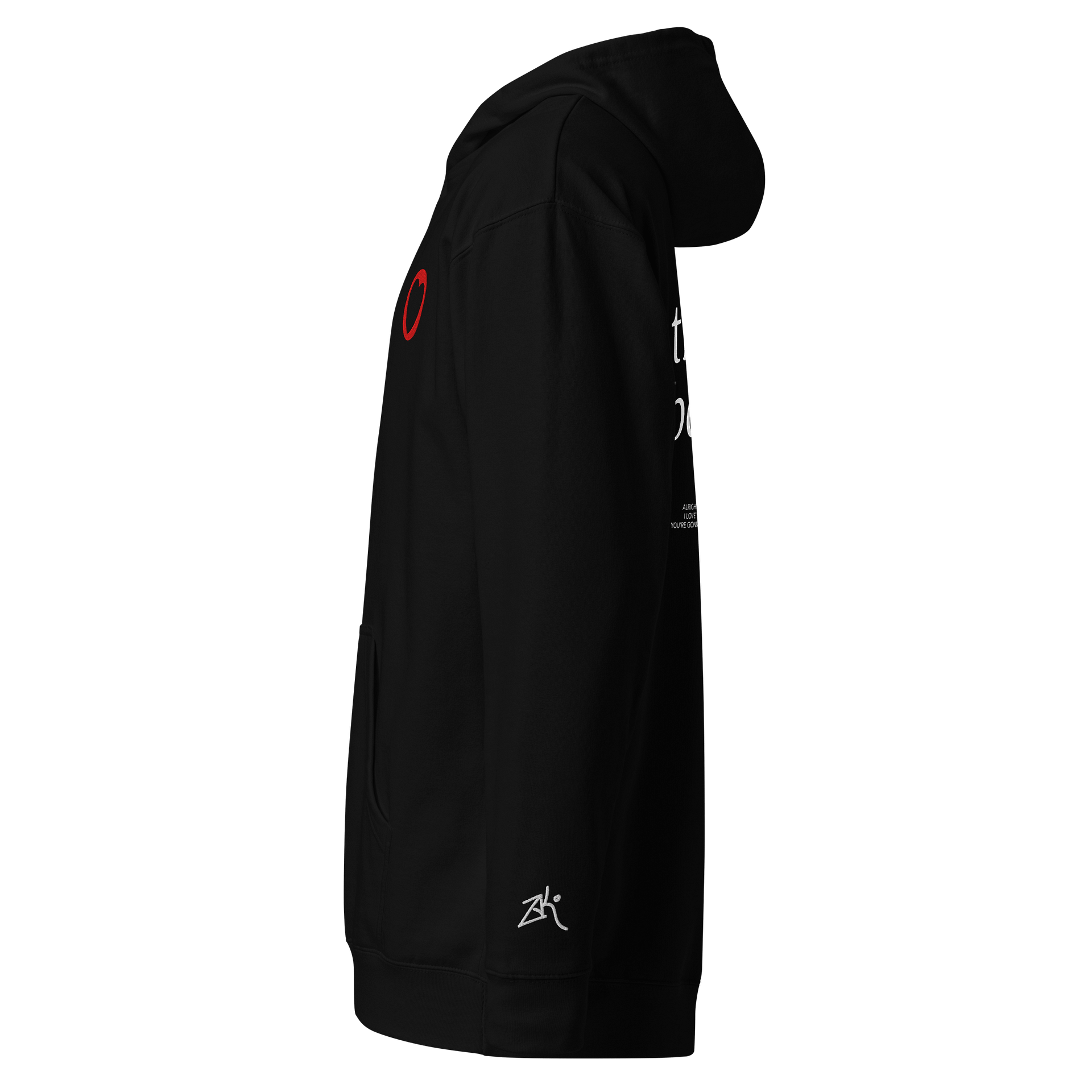 Premium TFBH Embroidered Hoodie (Red Heart) (White Text) product image (15)