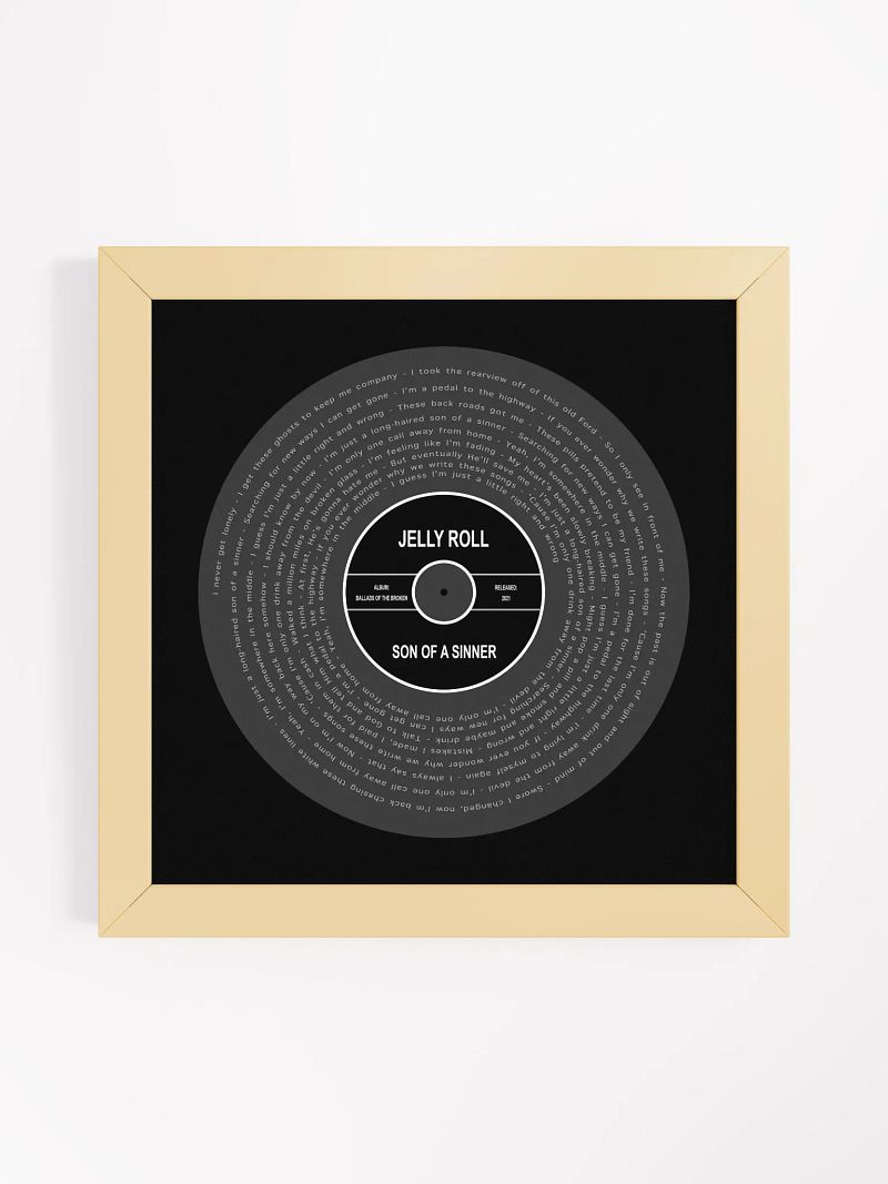 Jelly Roll - Son of a Sinner Vinyl Poster