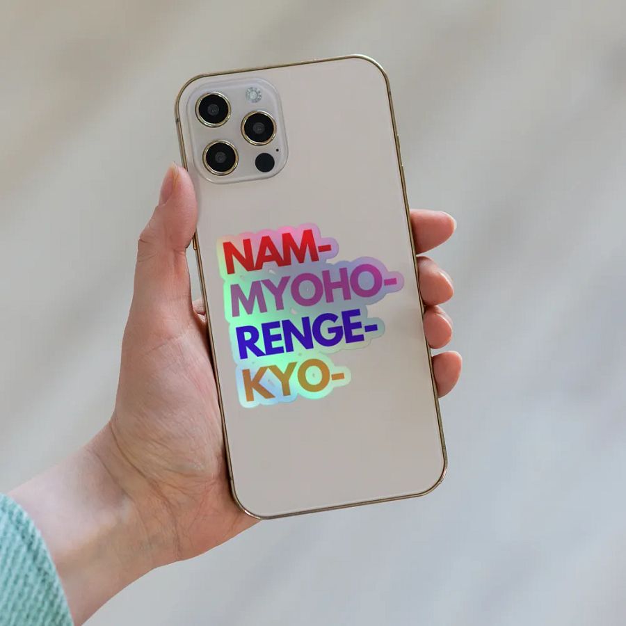 Nam-Myoho-Renge-Kyo Holographic Sticker Sheet product image (6)