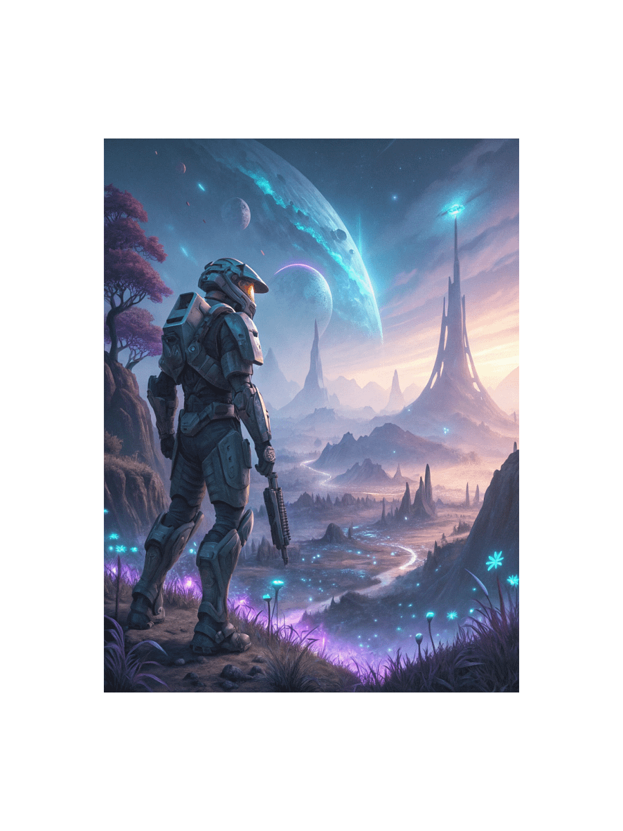 Halo Illustration Posters product image (2)