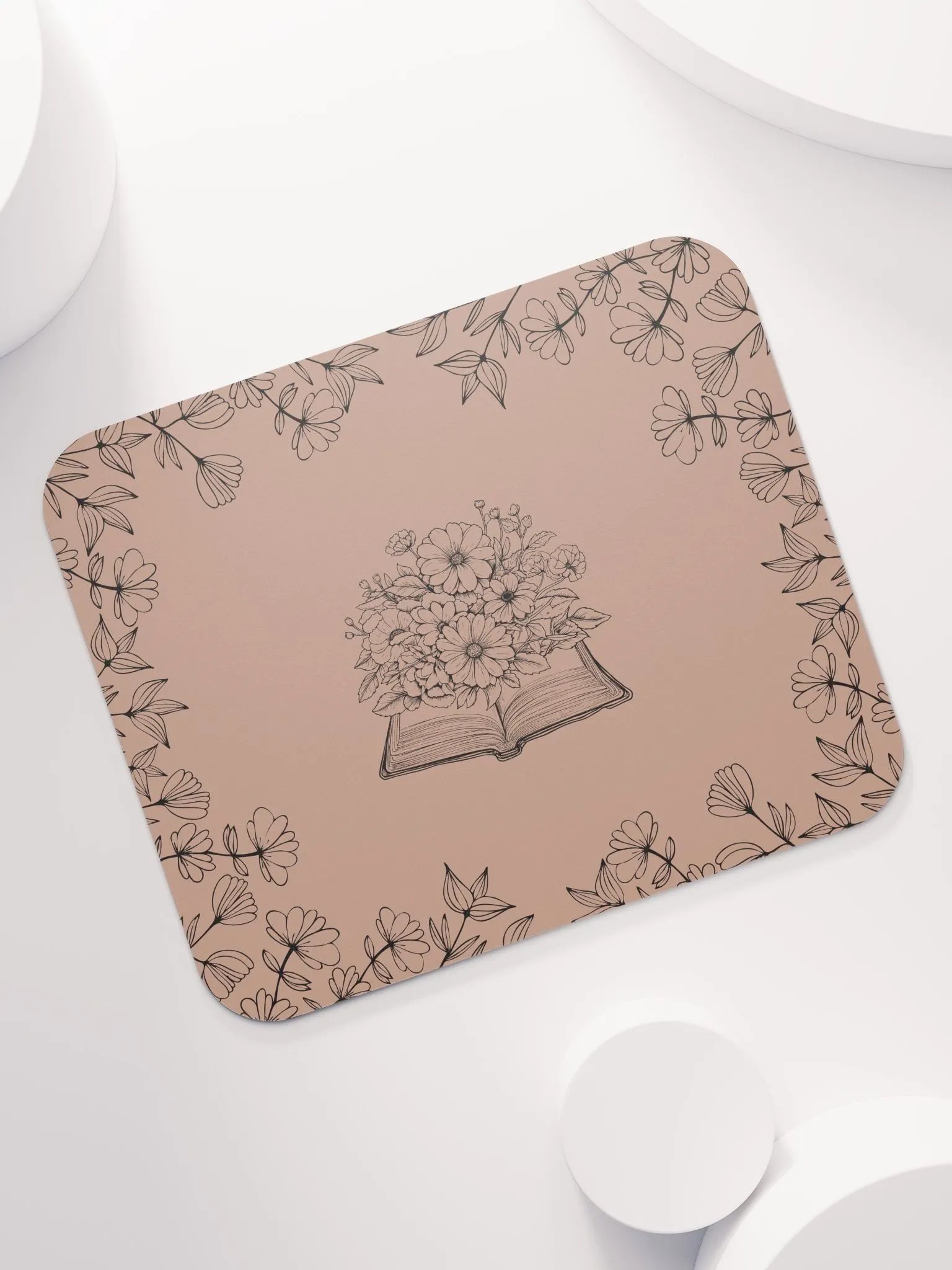 sunflowers and books mousepad product image (7)