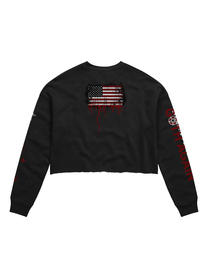 Make America Goth Again - Statement Cropped Fleece - Sacrilegious Gothic Design for Rebels product image (2)