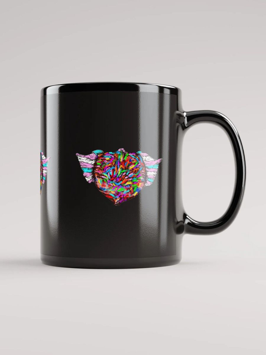 Love Has Wings Mug - Black product image (1)
