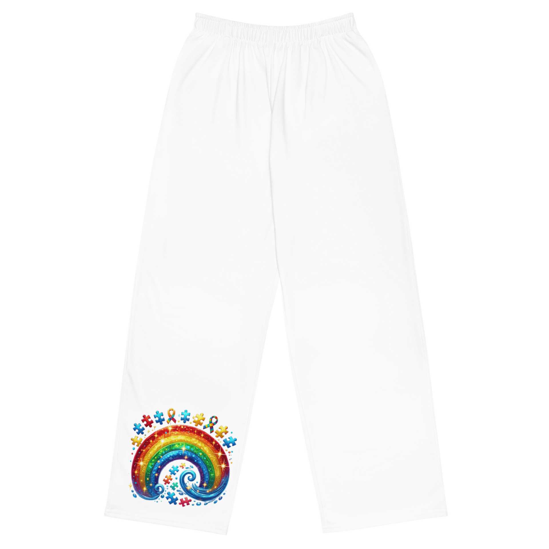Whimsical Rainbow Puzzle All-Over Pants product image (1)