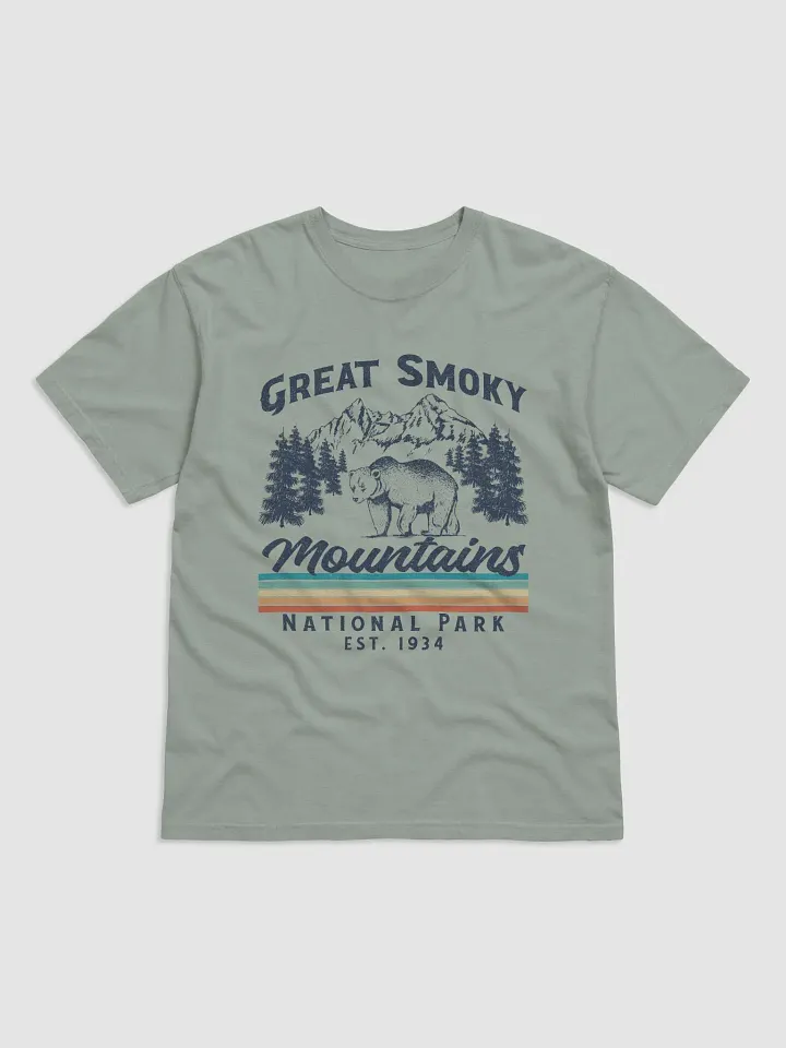 Black Bear in Great Smoky Mountains National Park Tee | Retro-Style Western T-Shirt for Travel and Road Trips product image (2)