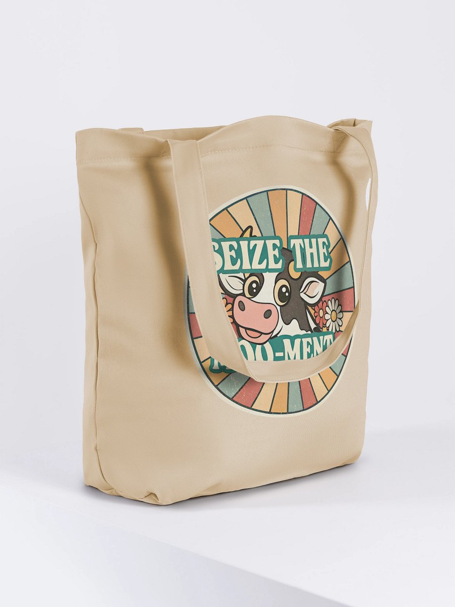 Seize the Moo-ment Eco Tote Bag product image (4)
