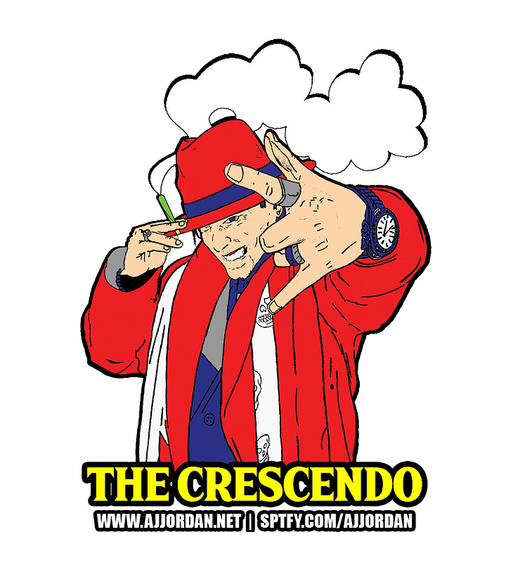 AJ Jordan The Crescendo Kiss Cut Sticker product image (1)