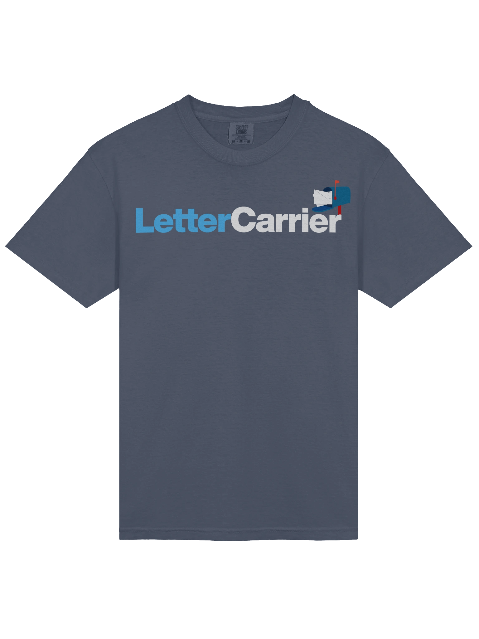 Letter Carrier Icon Comfort Tee (Brush Navy) product image (3)