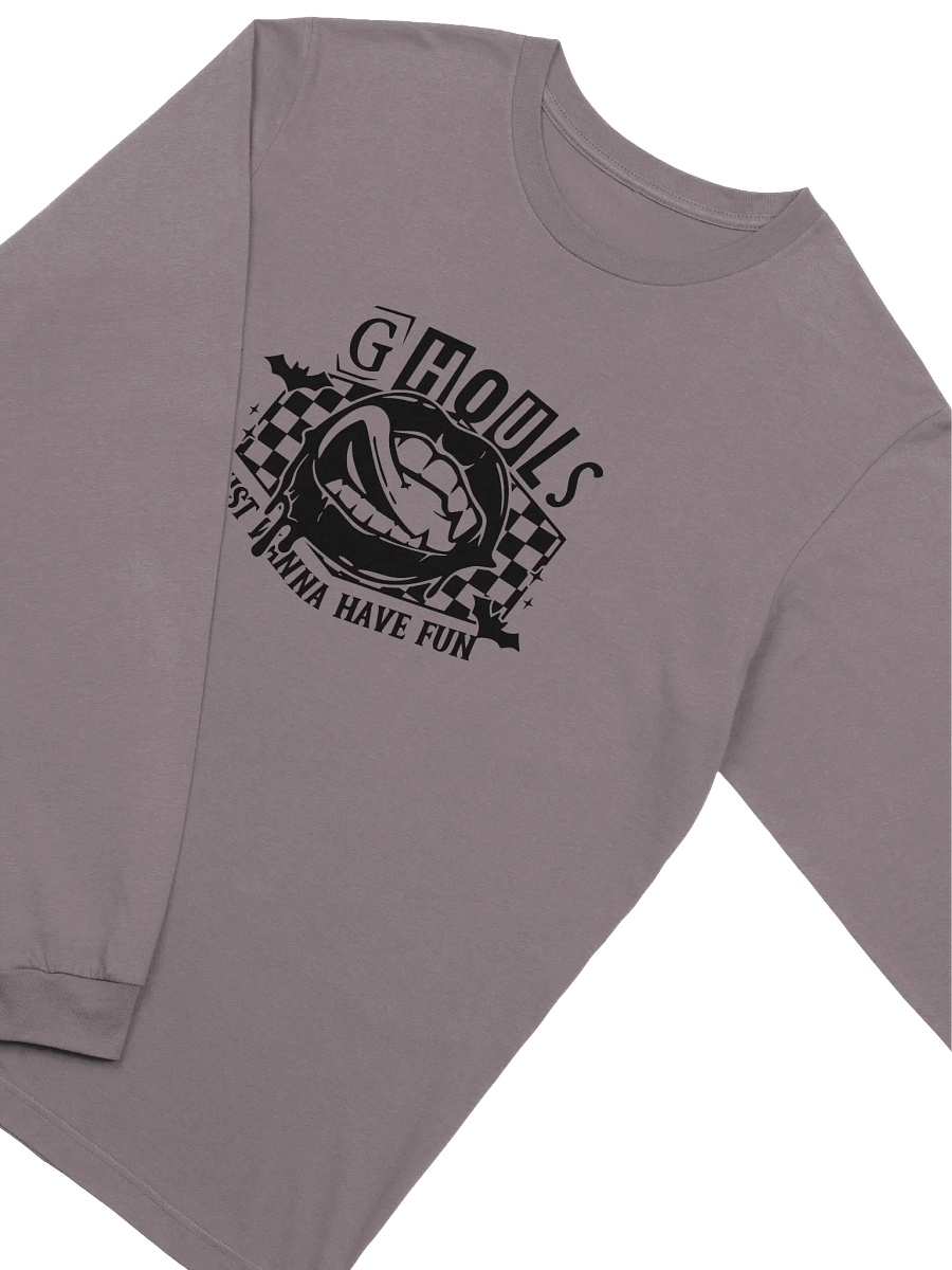 Ghouls Just Wanna Have Fun Cropped Long Sleeve Tee product image (31)