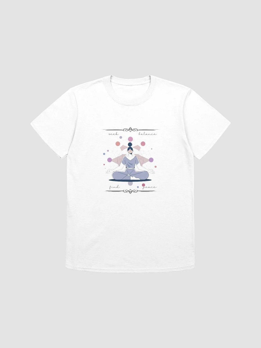 Seek Balance Find Peace T-Shirt | Soft Lightweight Unisex Tee for Comfort & Mindfulness product image (9)