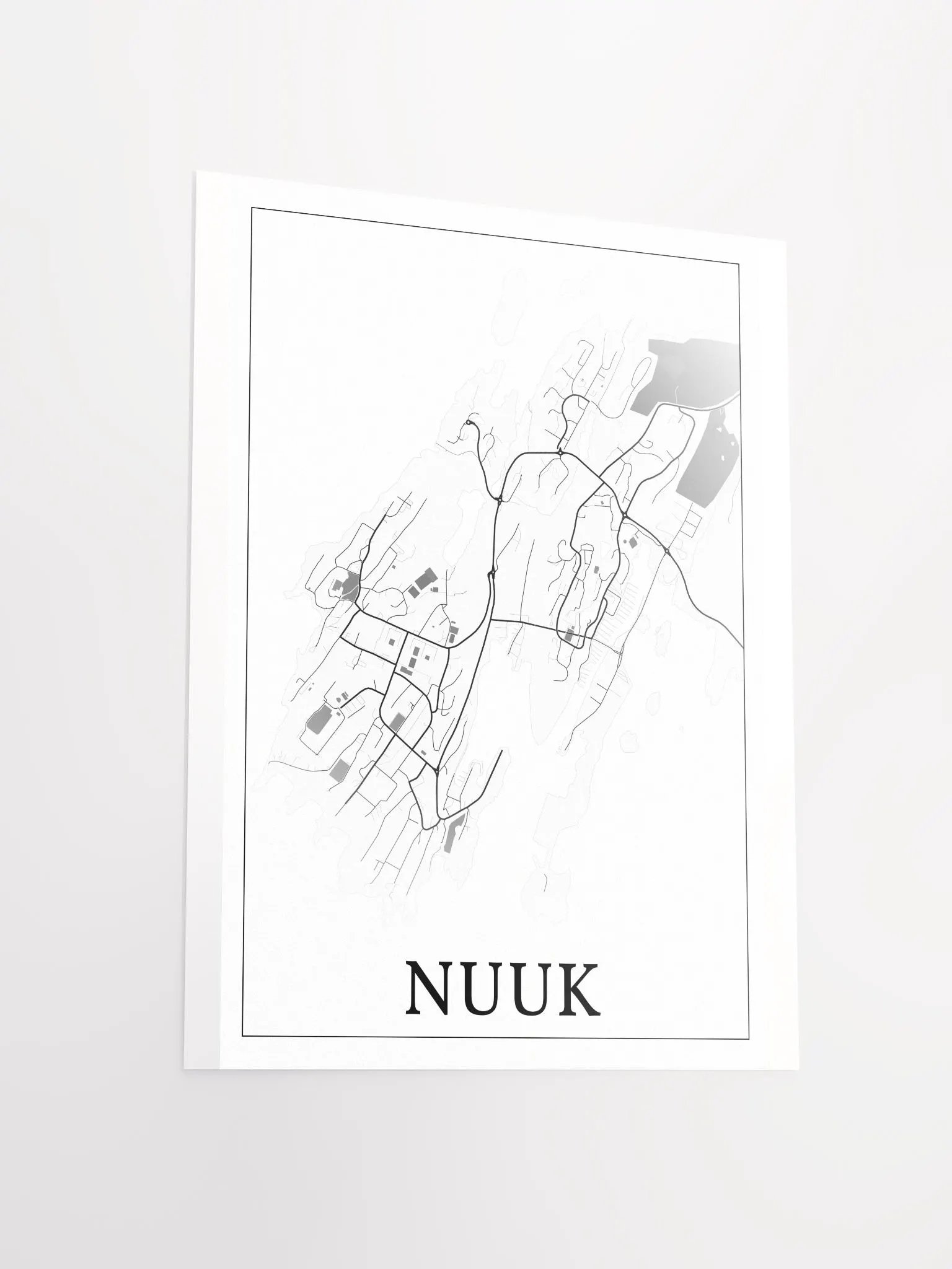 Nuuk, Greenland, city map print product image (15)