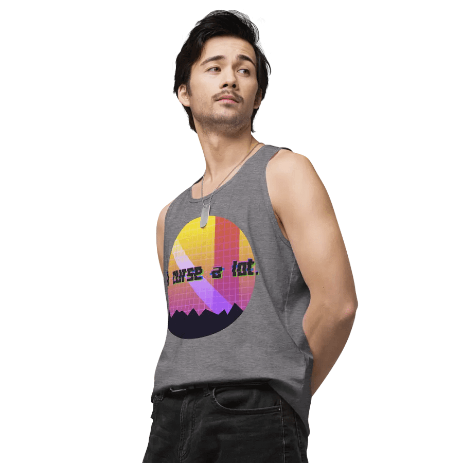i curse a lot. Vaporwave Mens Tank Top product image (78)