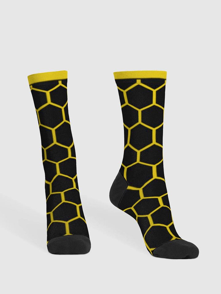 Black n Yellow Bee Panel Socks product image (2)