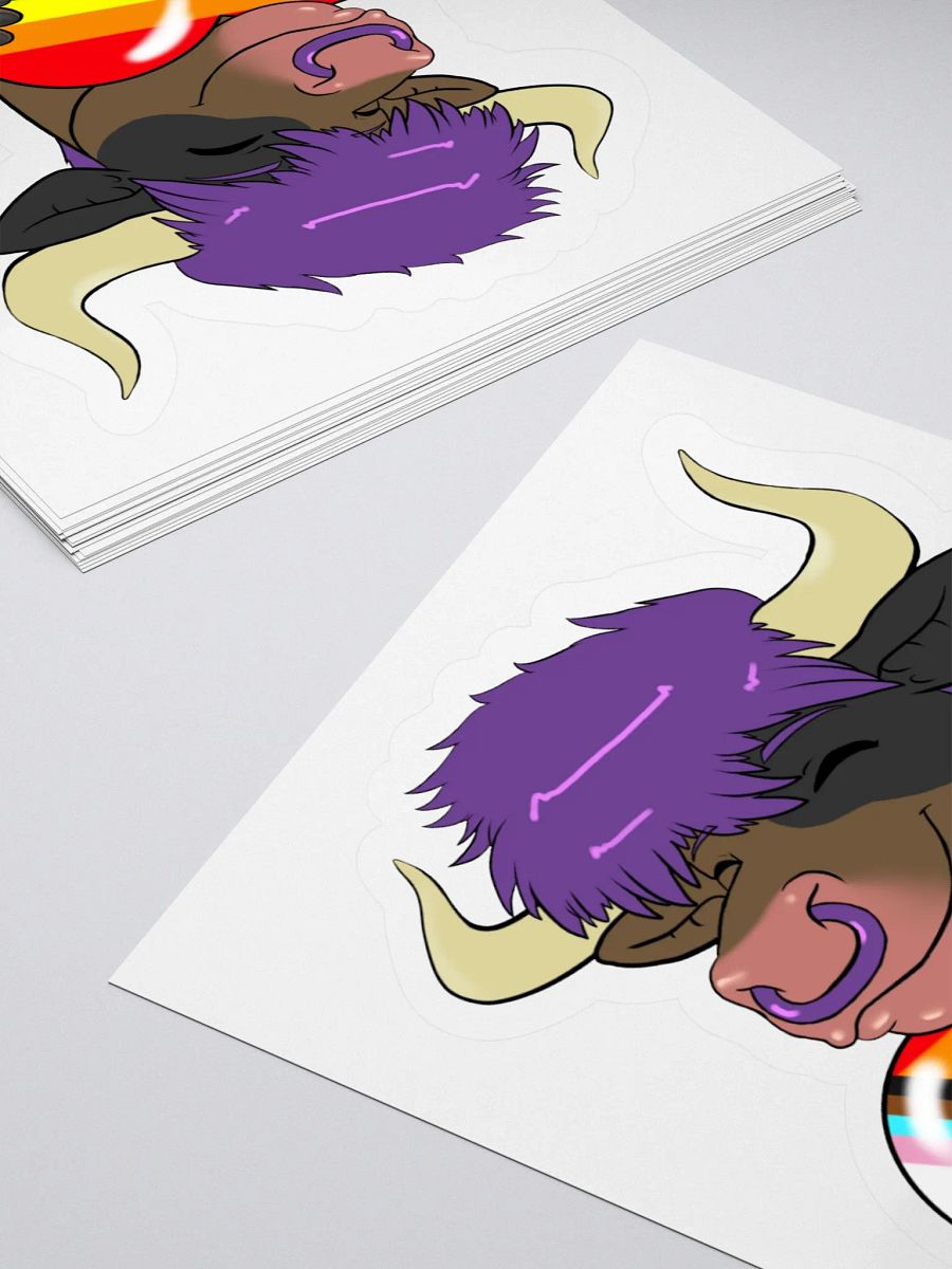 "Progress Flag Heart" Yuuma Sticker product image (4)