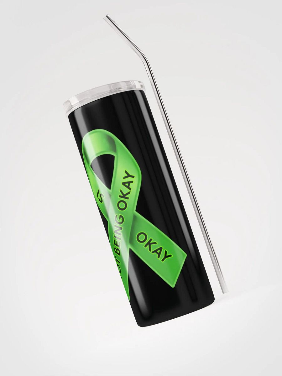 Green Ribbon Awareness Stainless steel Tumbler product image (6)
