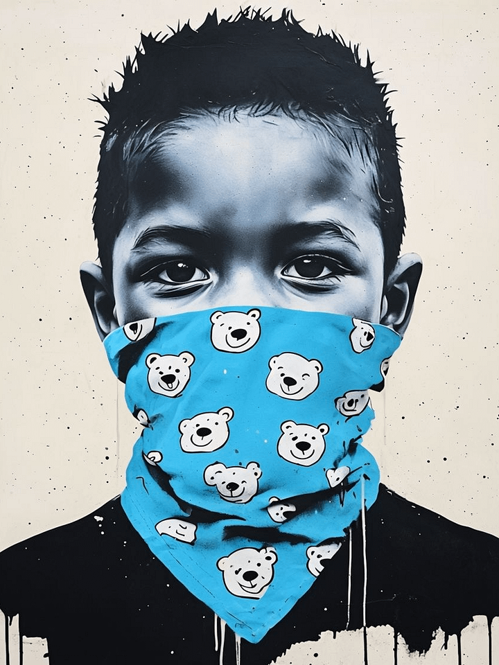 Bear Bandana Vibes Framed Poster product image (1)