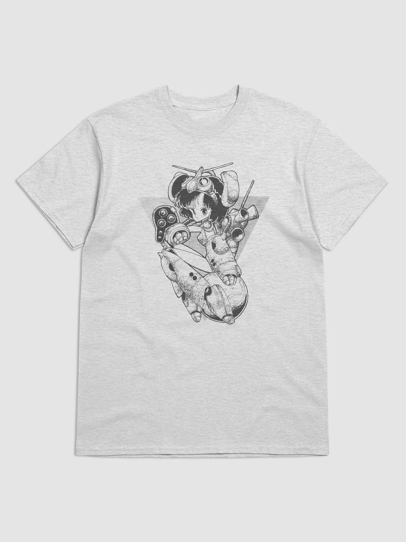Vintage Retro Mecha Girl - Heavyweight T-Shirt