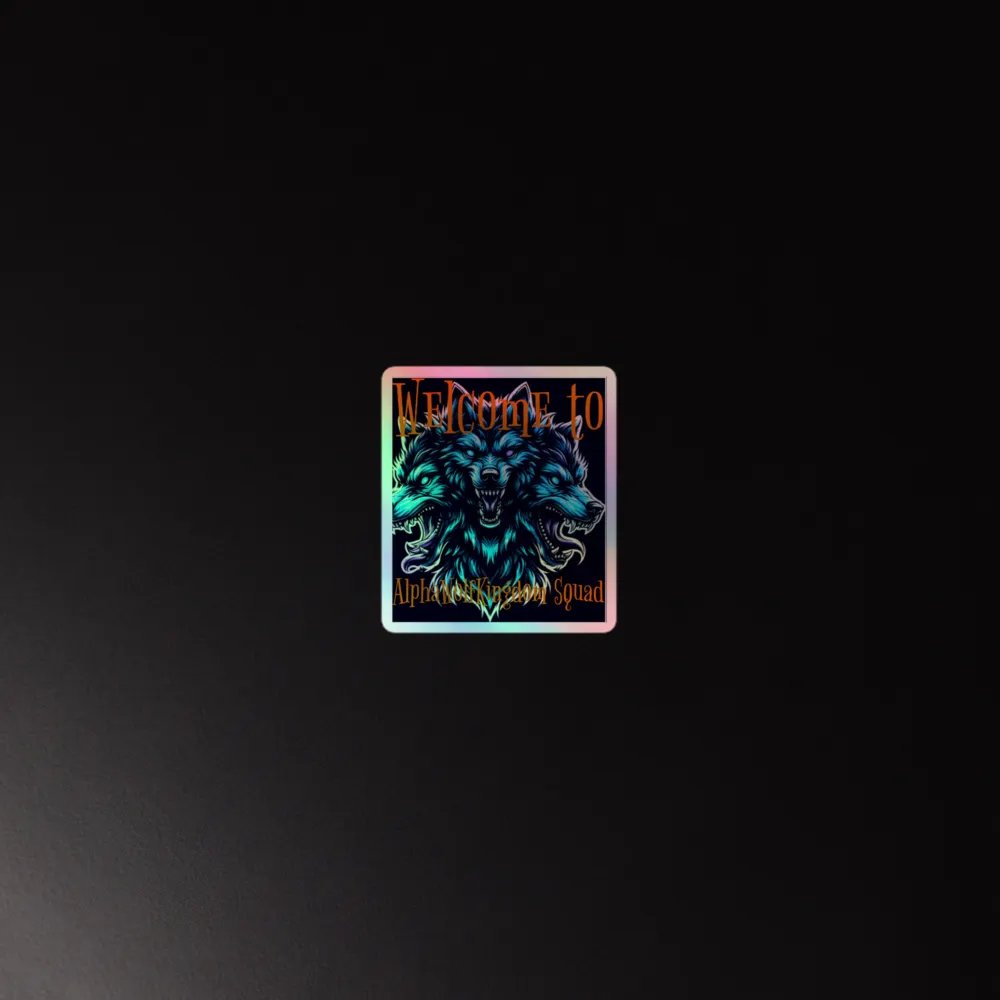 AlphaWolfKingdom Holographic Wolf Sticker Set product image (2)