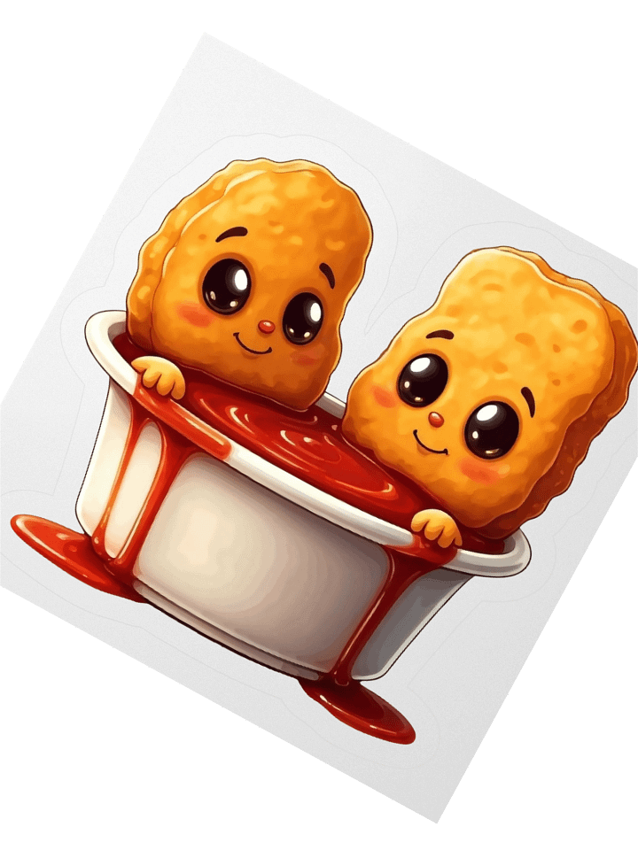 Saucy Chicken Nuggets Sticker product image (6)