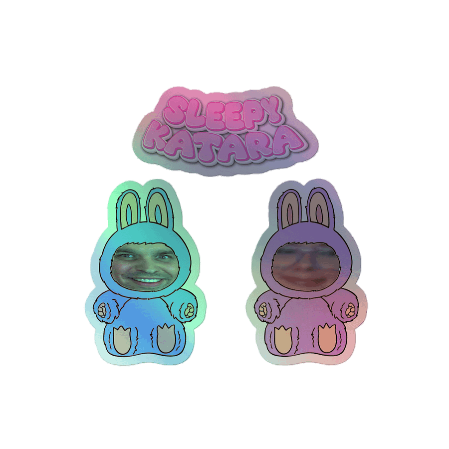 SleepyKabubu Holo Stickers product image (1)