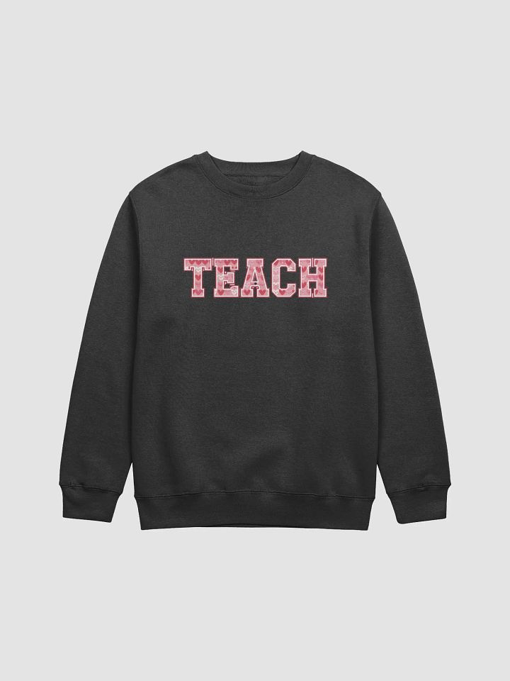 Varsity ‘TEACH’ Sweatshirt with Retro Heart product image (2)