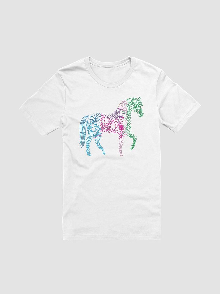 Bella Canvas Floral Elegance Horse T-Shirt product image (51)