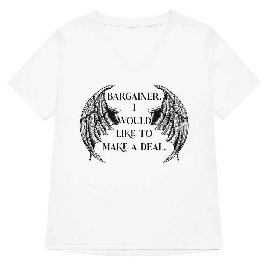Bargainer Calling Card Bella+Canvas Women's Relaxed V-Neck T-Shirt product image (30)