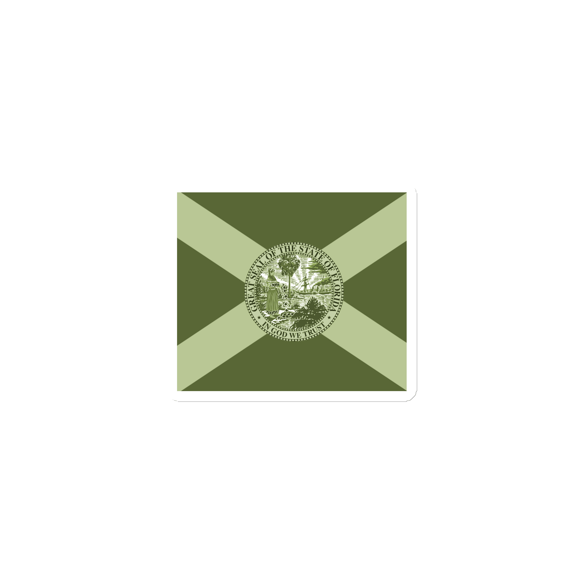 Olive Drab Florida Magnet product image (1)