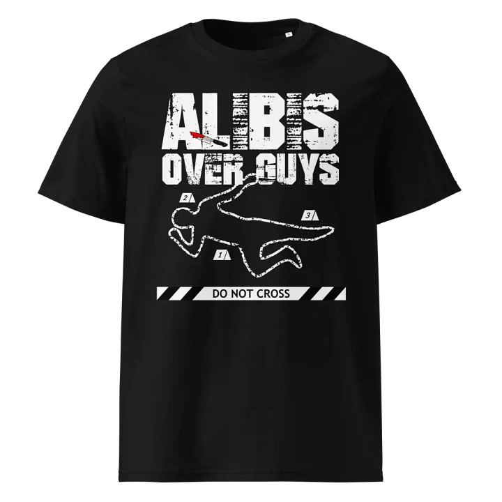 CrimeClothes Alibis Over Guys Organic Short Sleeve T-Shirt product image (1)