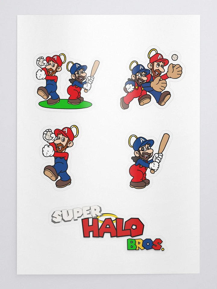 Super Halo Bros. Stickers (5 Stickers) product image (1)