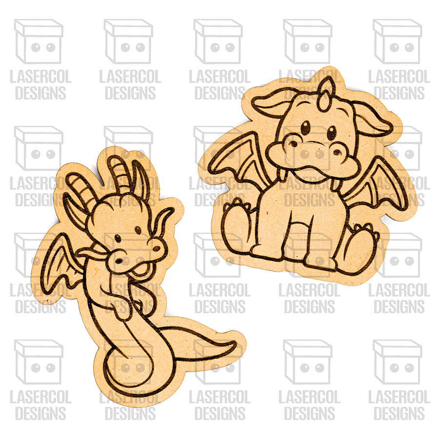 Dragons Paint Kit DIY Cut Outs - Laser Cut Files product image (4)