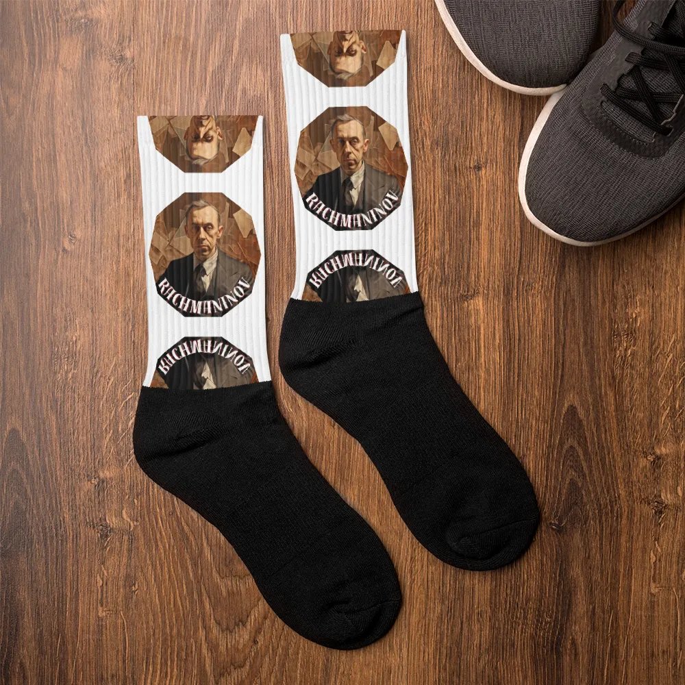 Sergej Rachmaninov - Oil Painting Portrait | Socks product image (6)