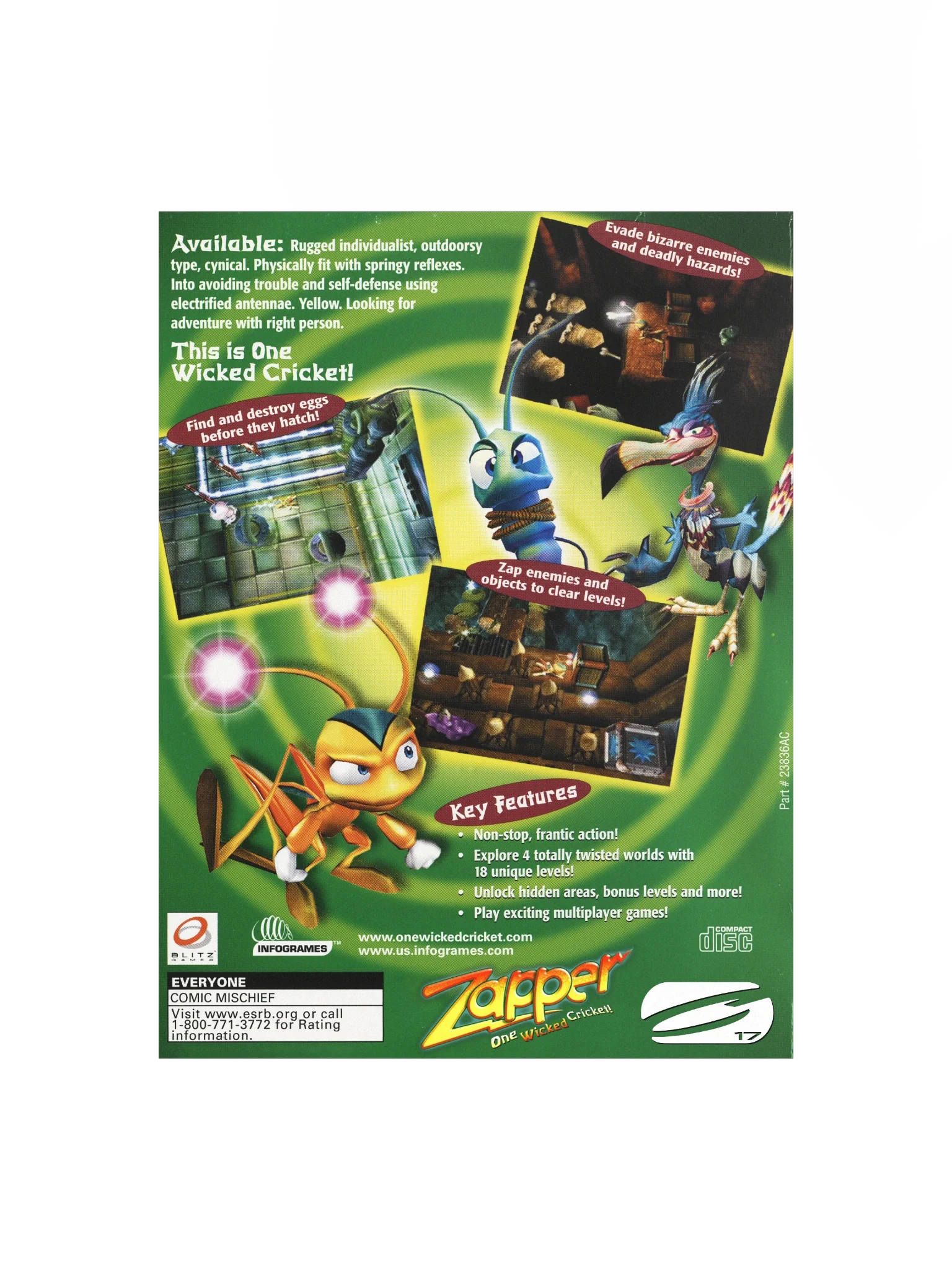 Zapper! One Wicked Cricket - Promotional Poster/Flyer product image (1)