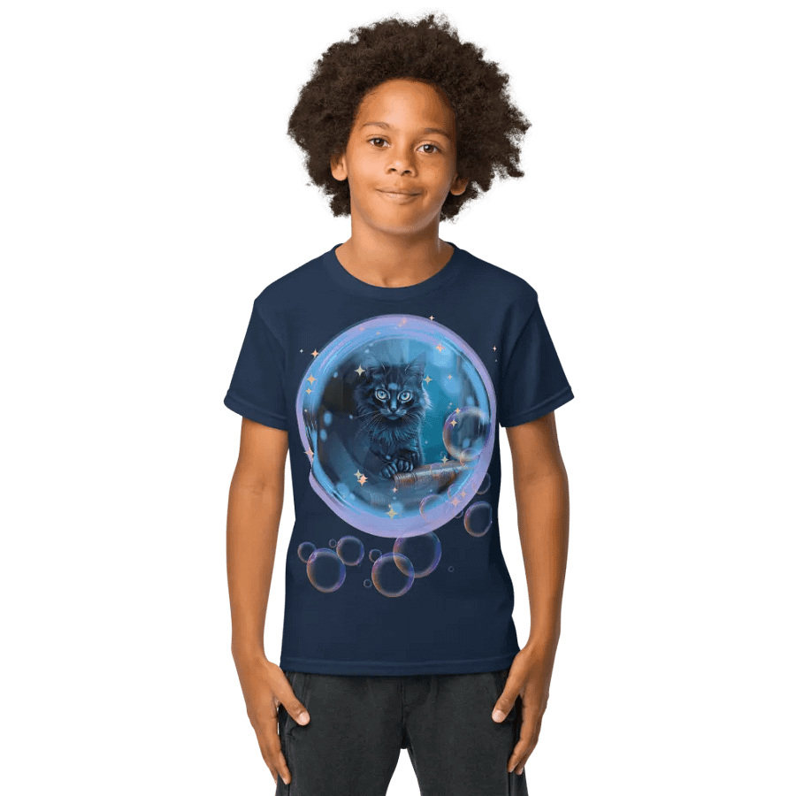 Bubble Cat Youth Sports Tee product image (3)