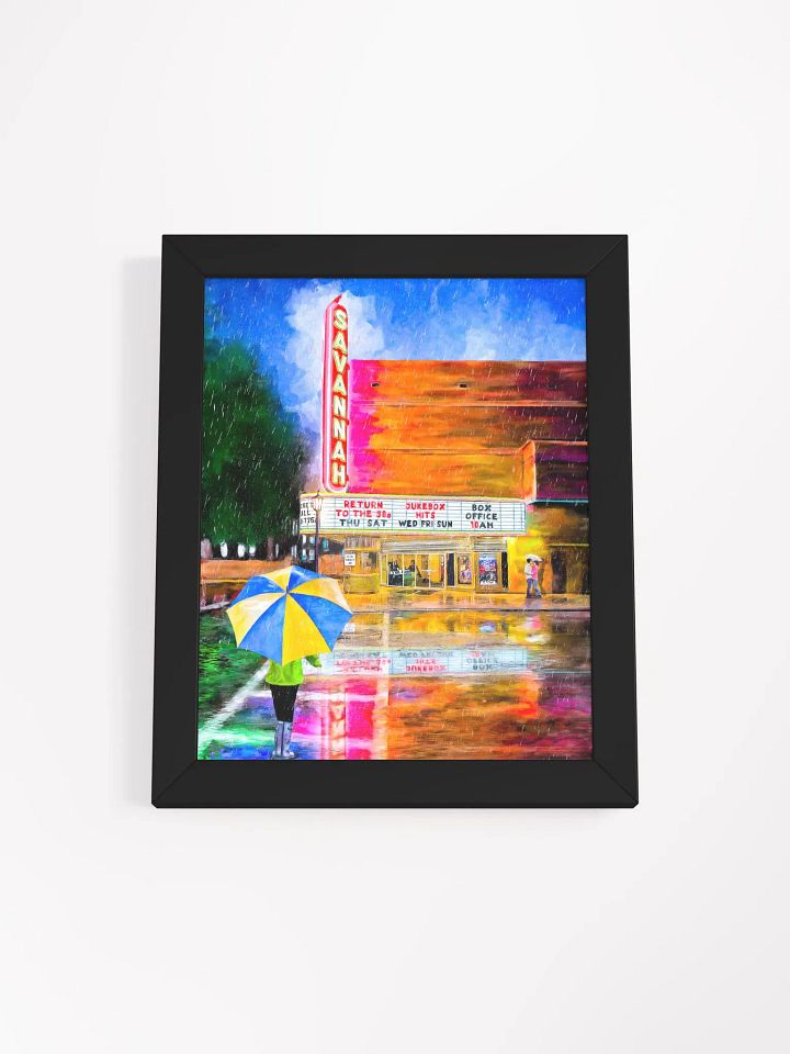 Savannah Theatre In The Rain – Framed Poster product image (4)
