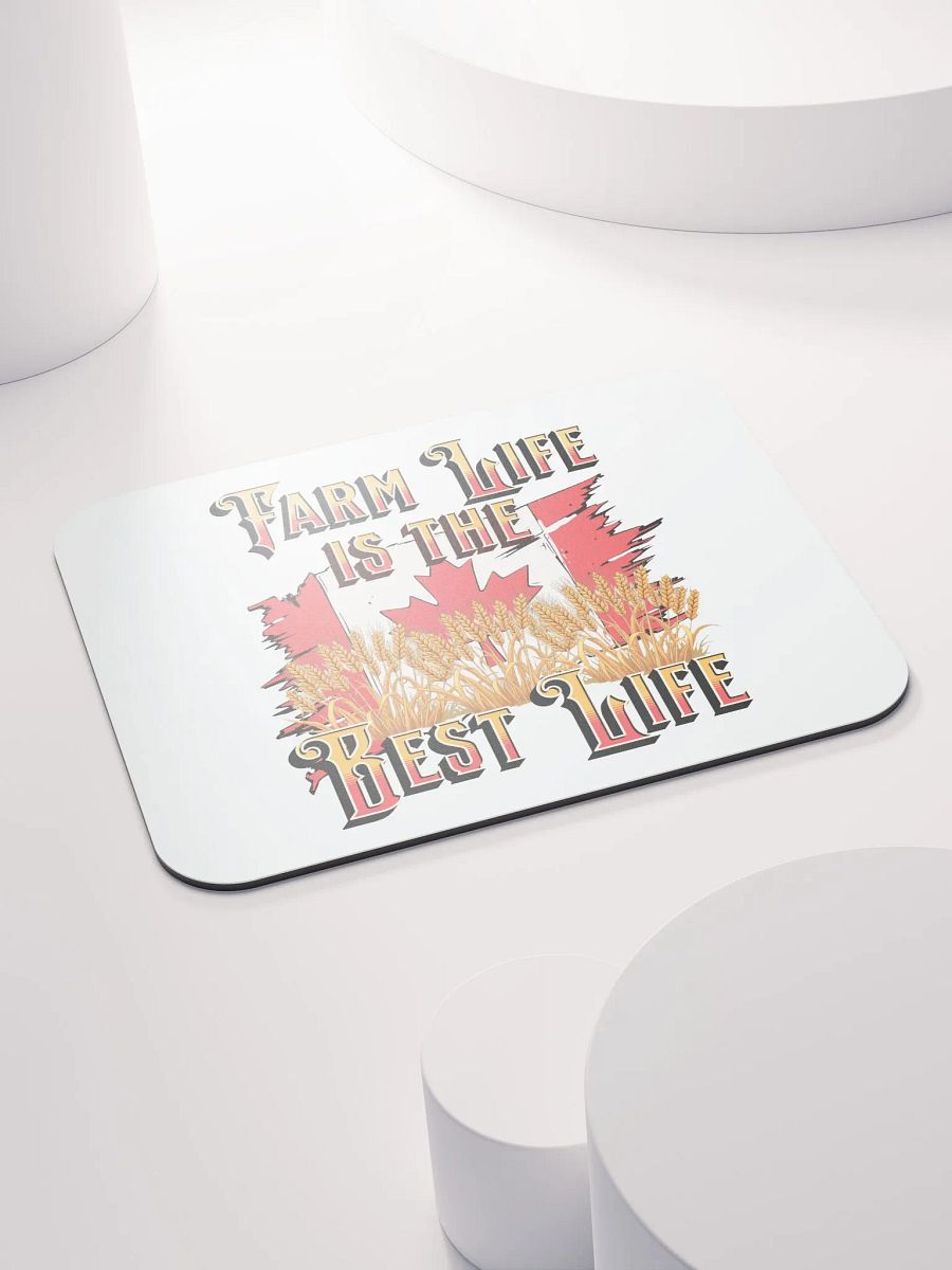 Farm Life Is The Best Life Canada Flag Mouse Pad product image (4)