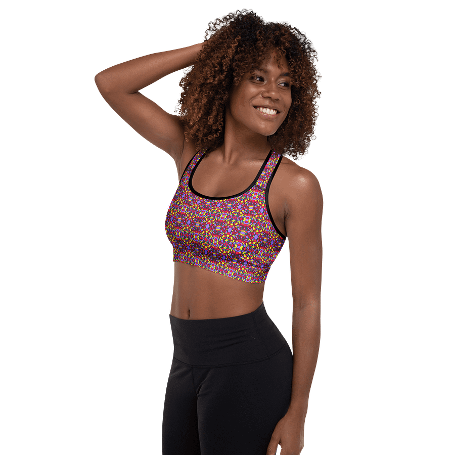 Retro Circus Ticket – All-Over Print Women’s Sports Bra for Yoga, Gym, and Fitness product image (5)