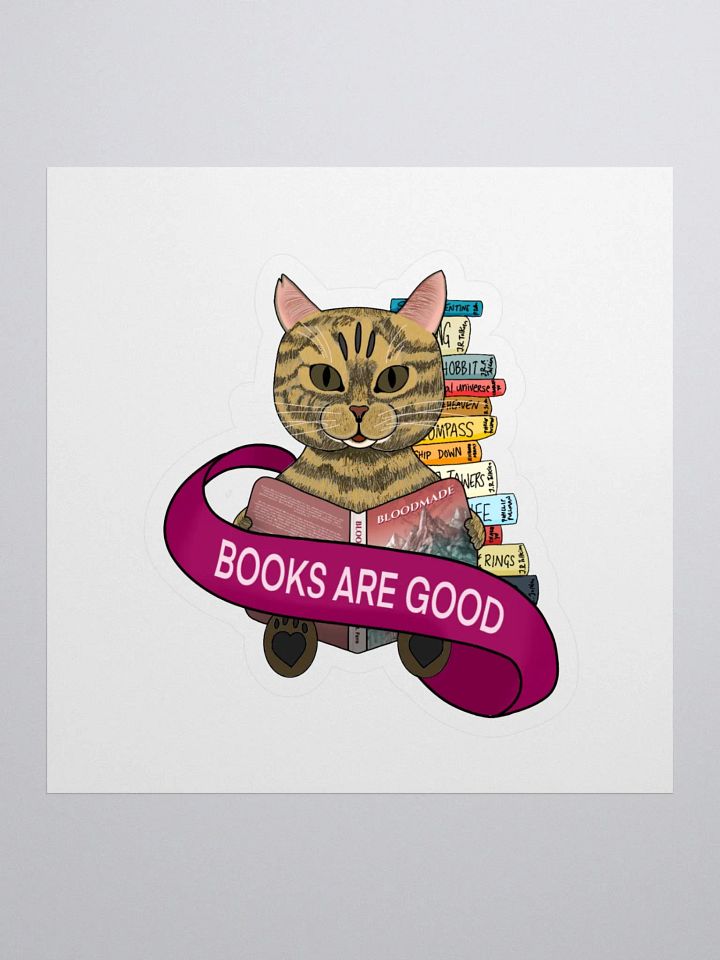 BOOKS ARE GOOD Sticker product image (1)