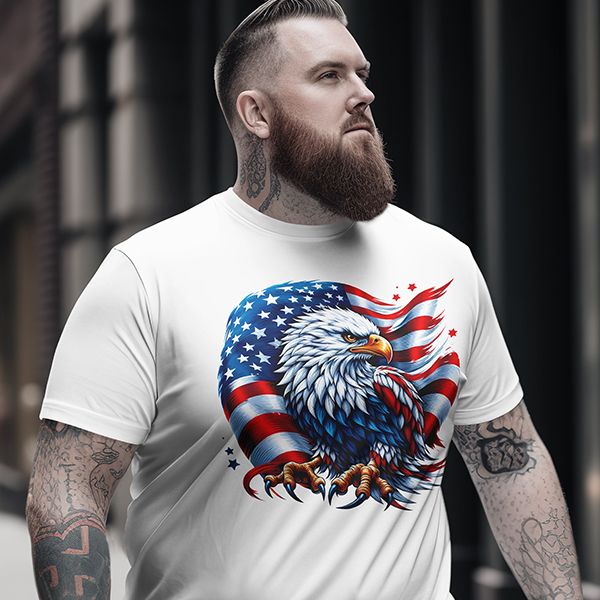 Patriot's Pride Eagle Flag T-shirt product image (18)