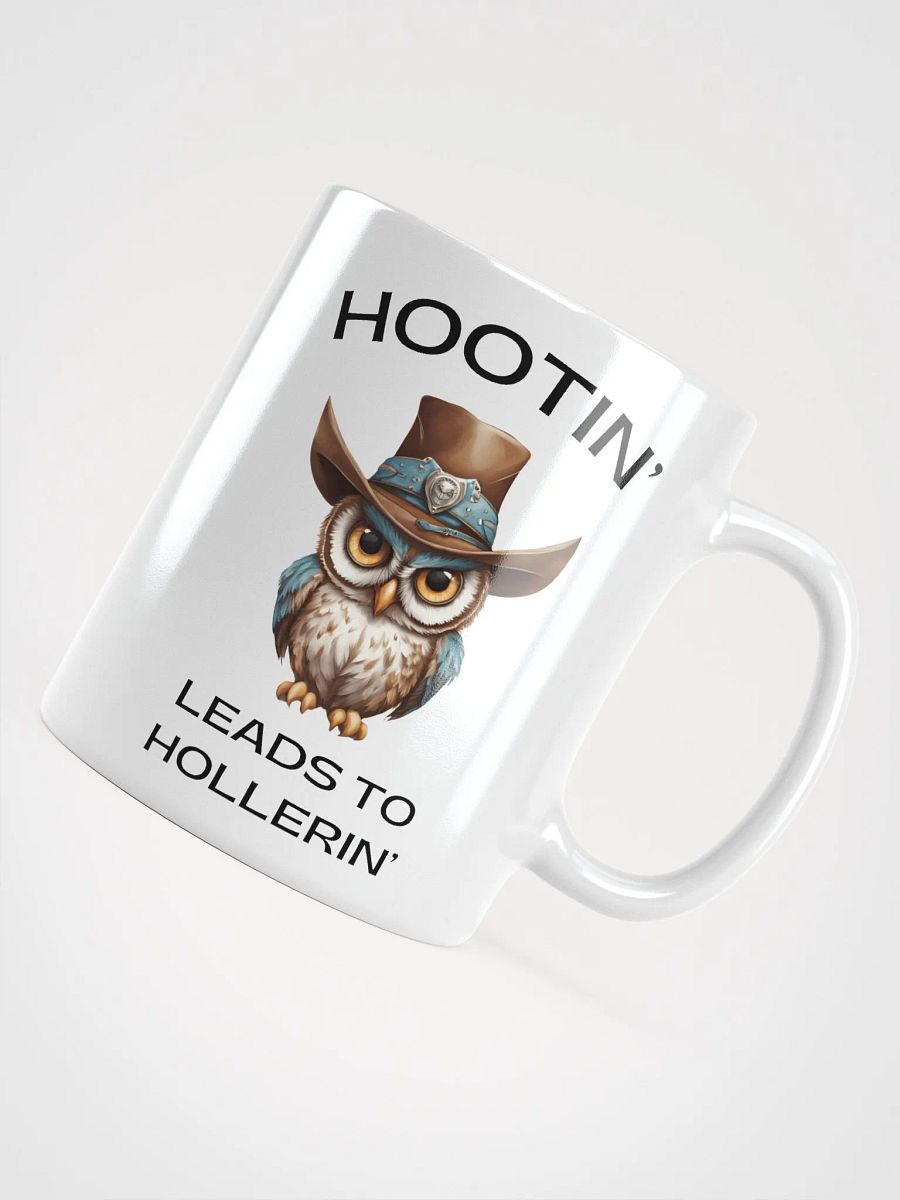 Hootin' Leads to Hollerin' Owl Cowboy Mug product image (10)