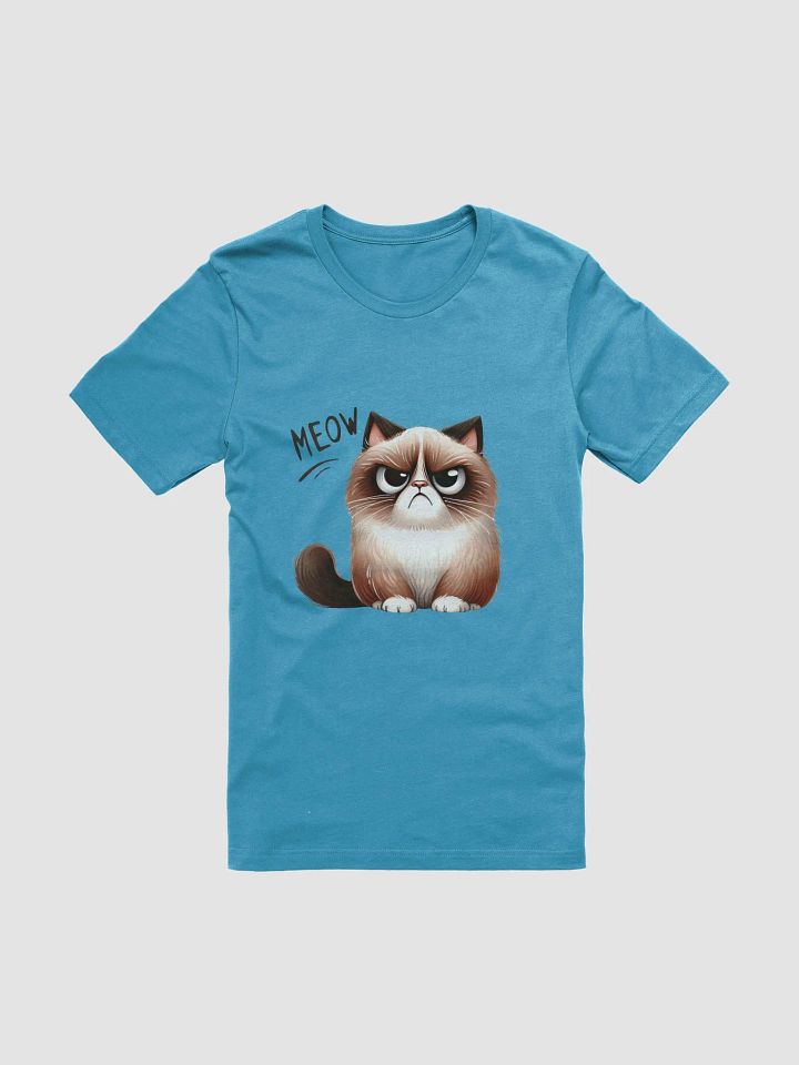 Grumpy Cat 'Meow' T-Shirt – Funny and Adorable Cat Lover Design product image (1)