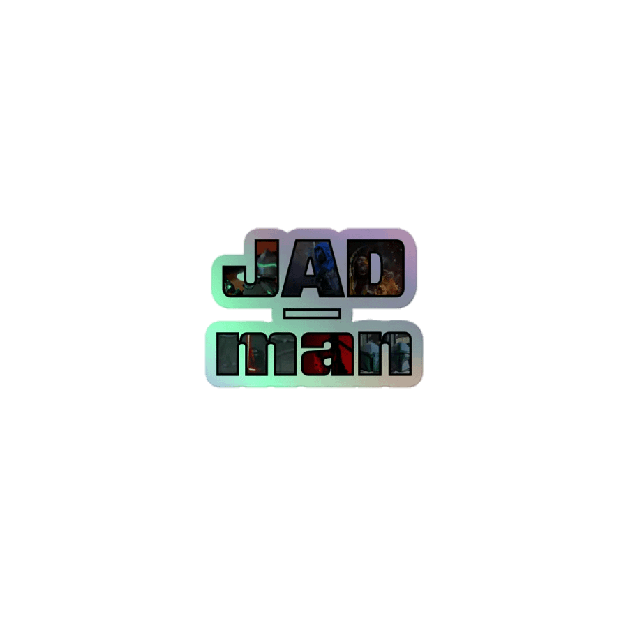 JAD-man Logo Holographic Sticker product image (1)
