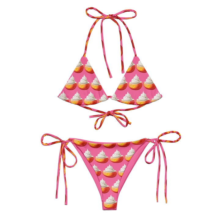 Peach with cream pink bikini product image (1)