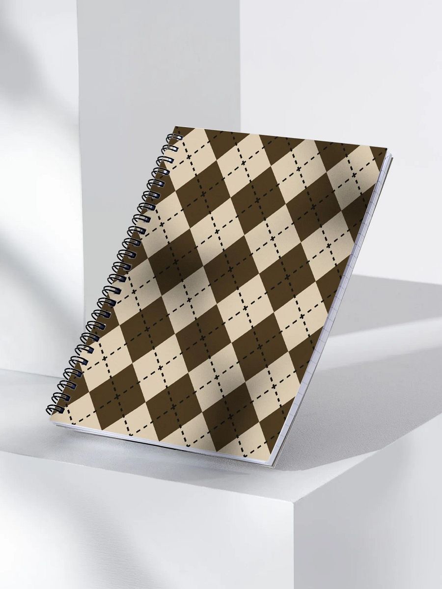 Pupper Pantone Argyle Spiral Bound Notebook product image (3)