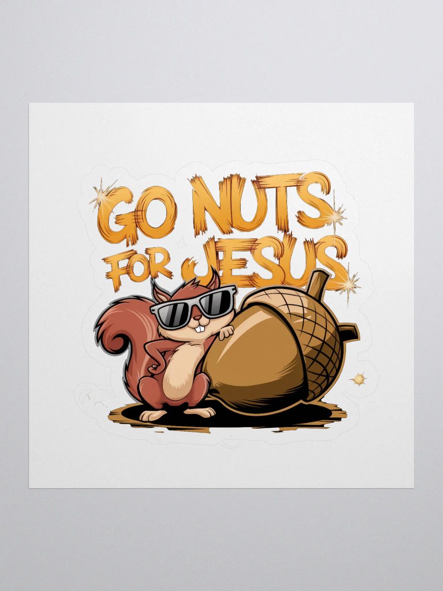 Go nuts for Jesus Cut Stickers product image (1)
