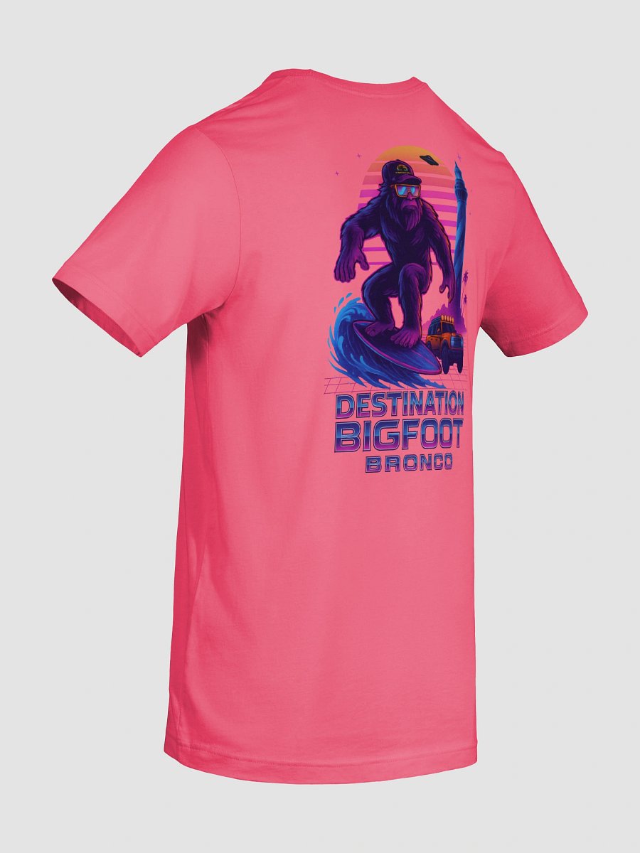 Destination Bigfoot Bronco Synthwave T-Shirt (Pink) product image (10)