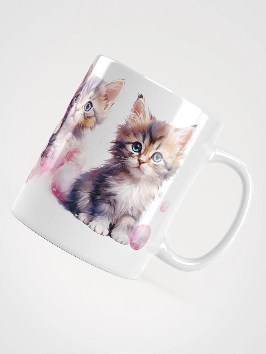 Whimsical Kittens White Glossy Mug product image (5)