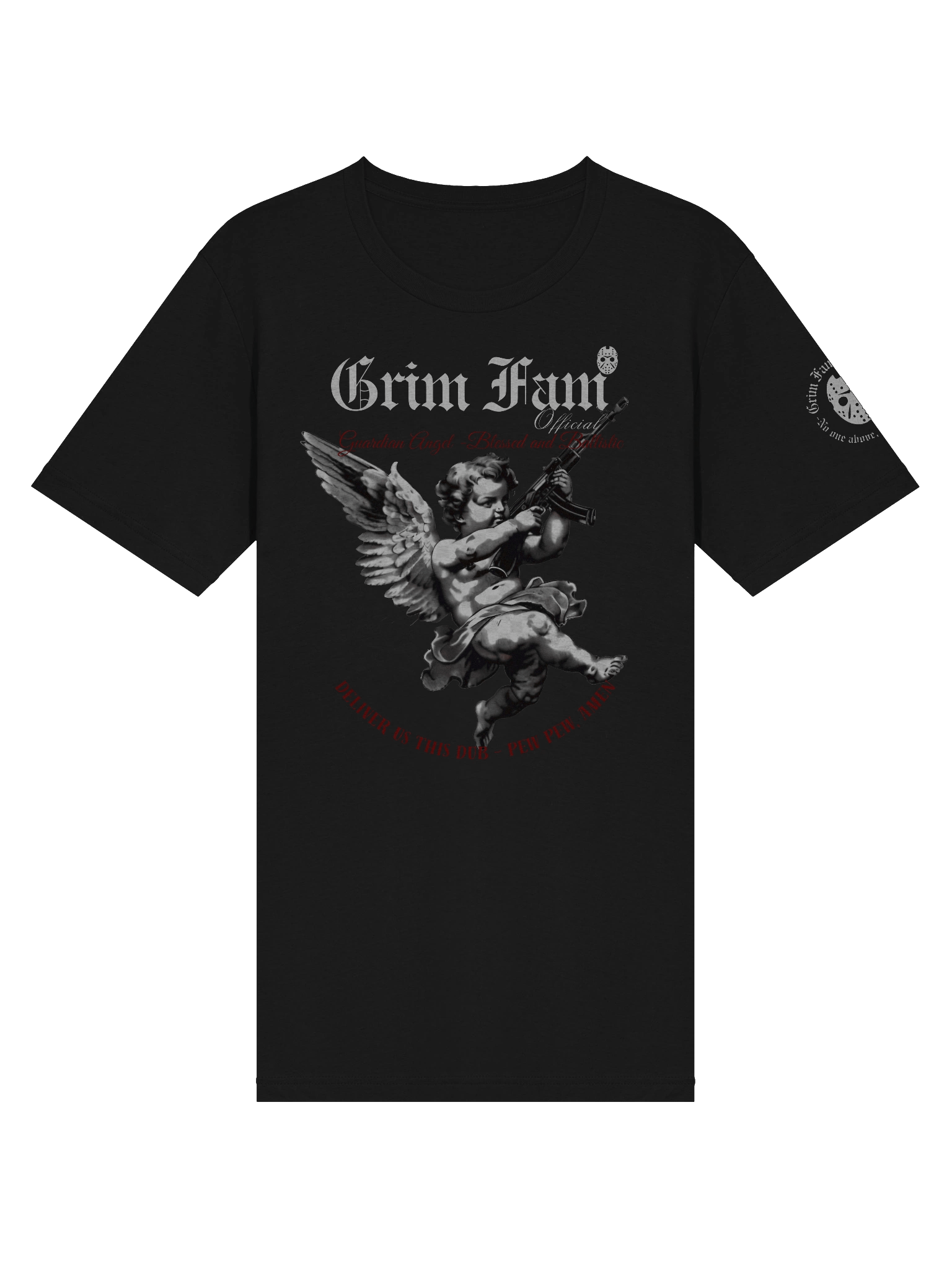 GRIM FAM — SQUAD GRIM FAM — CHAOS DIVISION | TEAM EXCLUSIVE: GRIM ANGEL OF W'S - SHIRT - #1 - Black / Navy / Blue / Red / Grey product image (7)