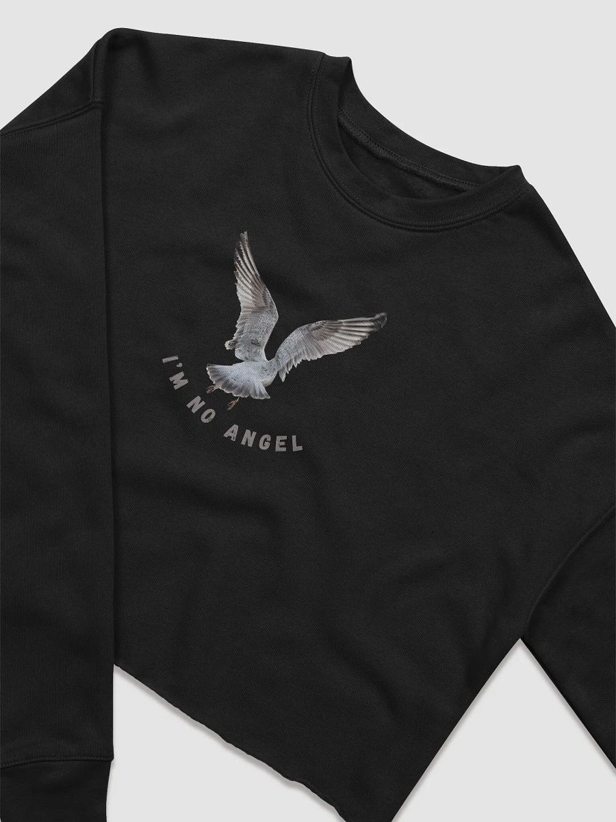 I'm No Angel Seagull Fleece Crop Sweatshirt product image (3)